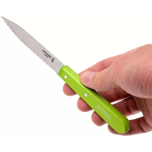 Opinel Essential No:113 Paslanmaz Çelik Tırtıklı Soyma Bıçağı